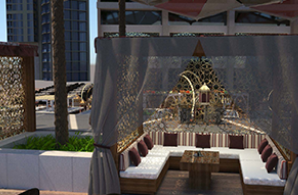 حياة ريجنسي أوريكس الدوحة / حديقة النافورة خيمة رمضانية